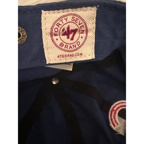 Chicago Cubs 47 Brand Adjustable Cap Classic Blue Baseball Hat Cap - Picture 5 of 7